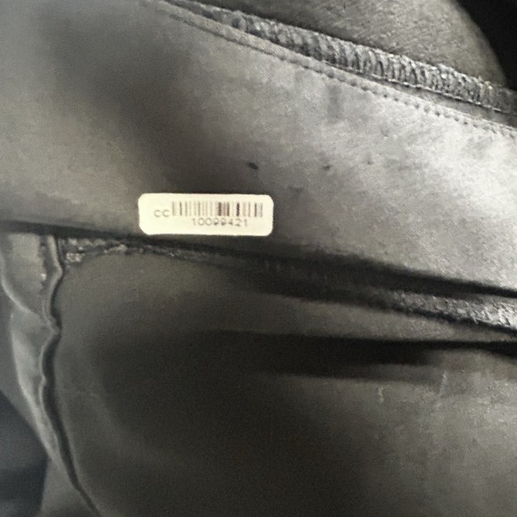 Eileen Fisher Silk Petite XL 36x29 Black Wide Leg Pants Crop Ankle Minimalist - Picture 5 of 9